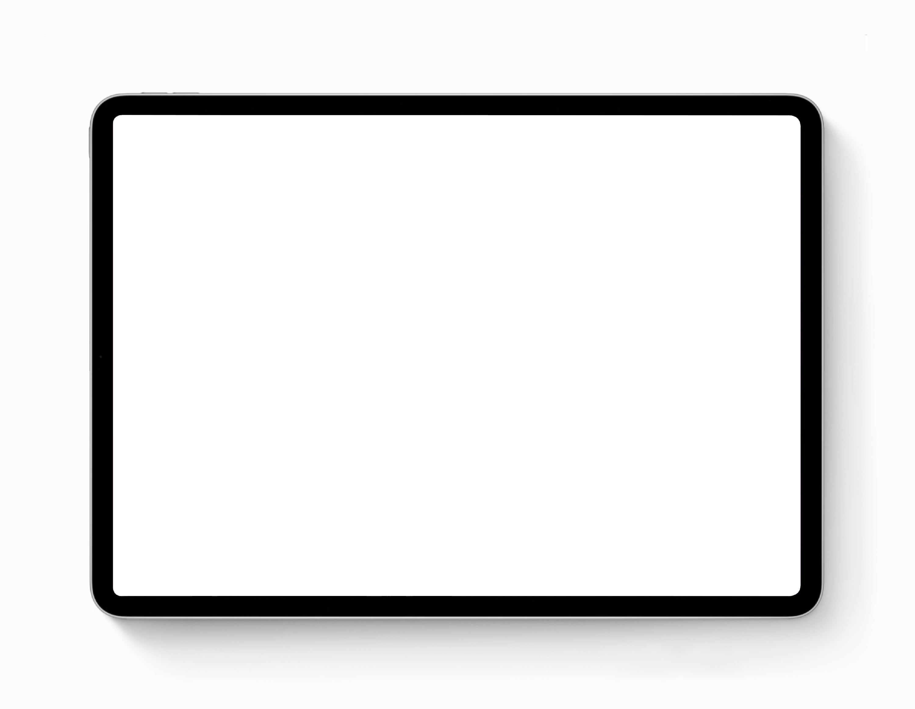 Tablet border with transparent middle