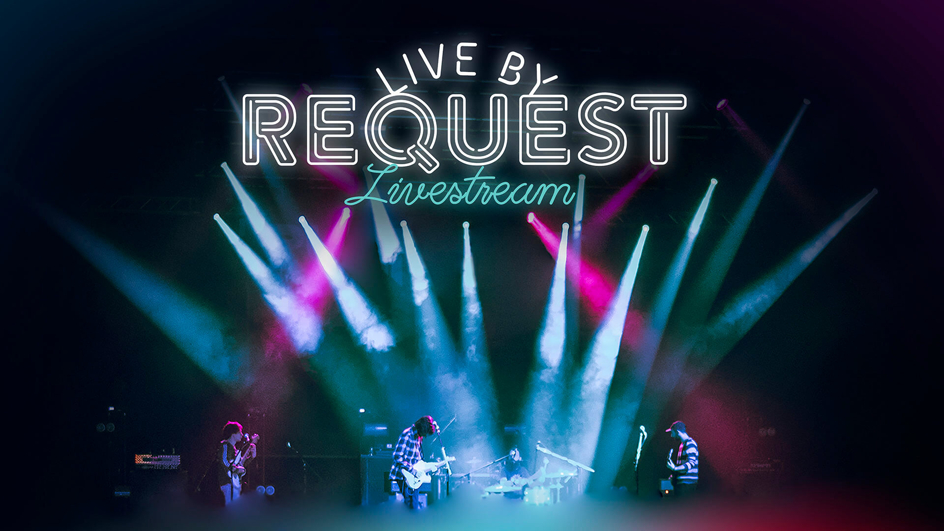 live by request concert stage with live by request logo